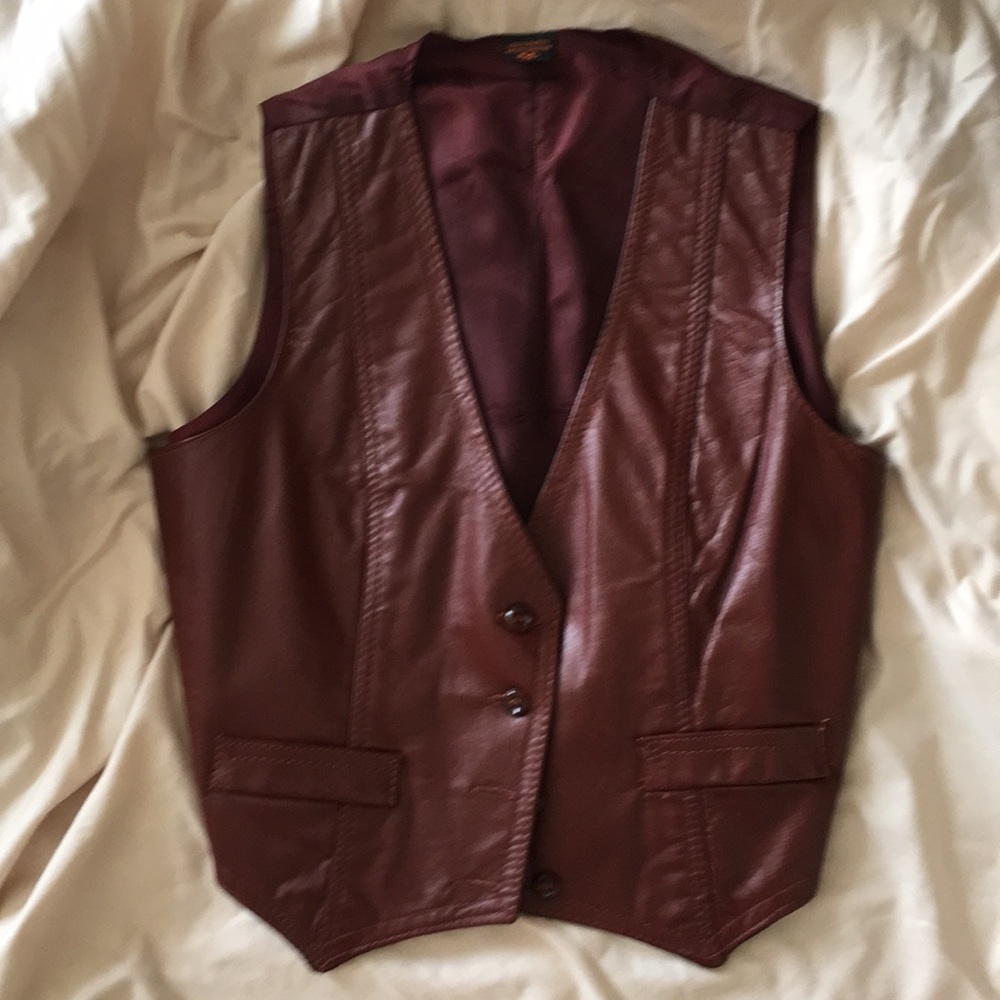Vintage leather vest
